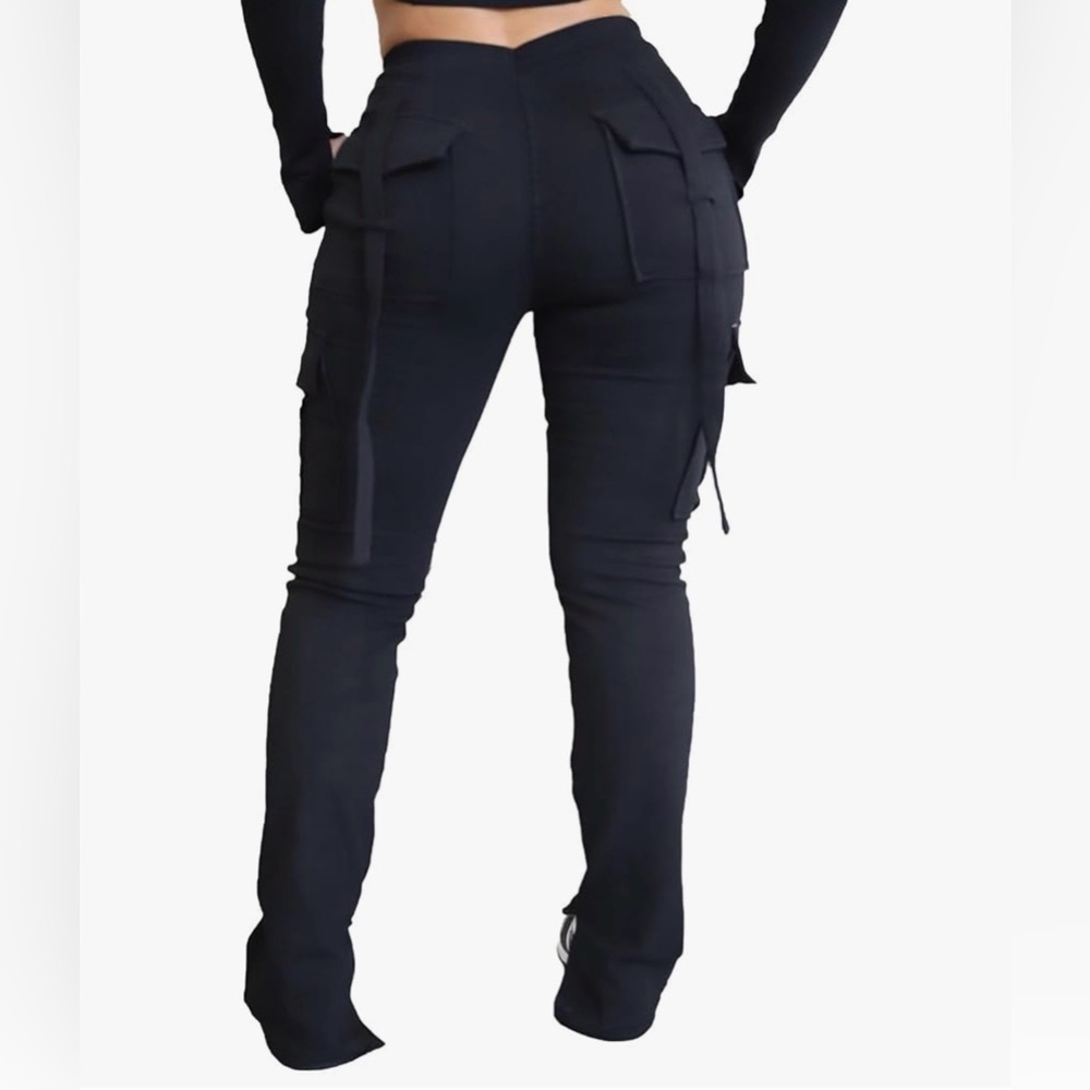 Women's Black Cargo Pants